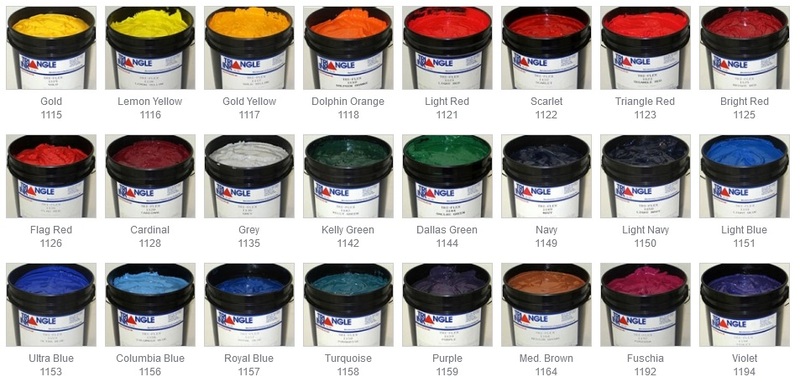 TRIANGLE TRI-FLEX 1123 TRIANGLE RED MULTI-PURPOSE PLASTISOL INK